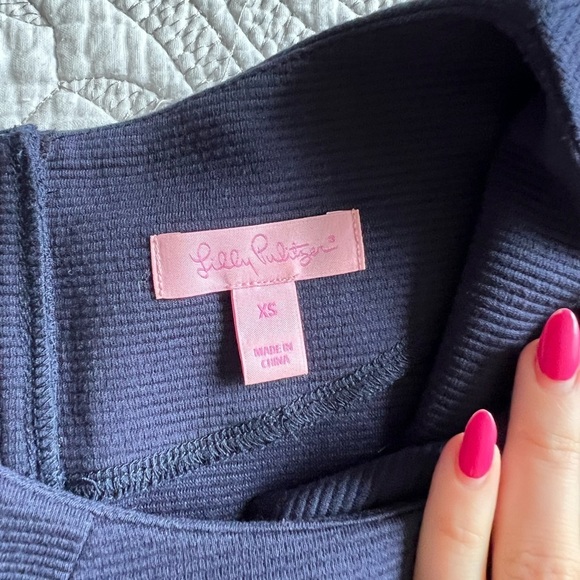 Lilly Pulitzer - Charlene Shift Dress - True Navy - Picture 4 of 8